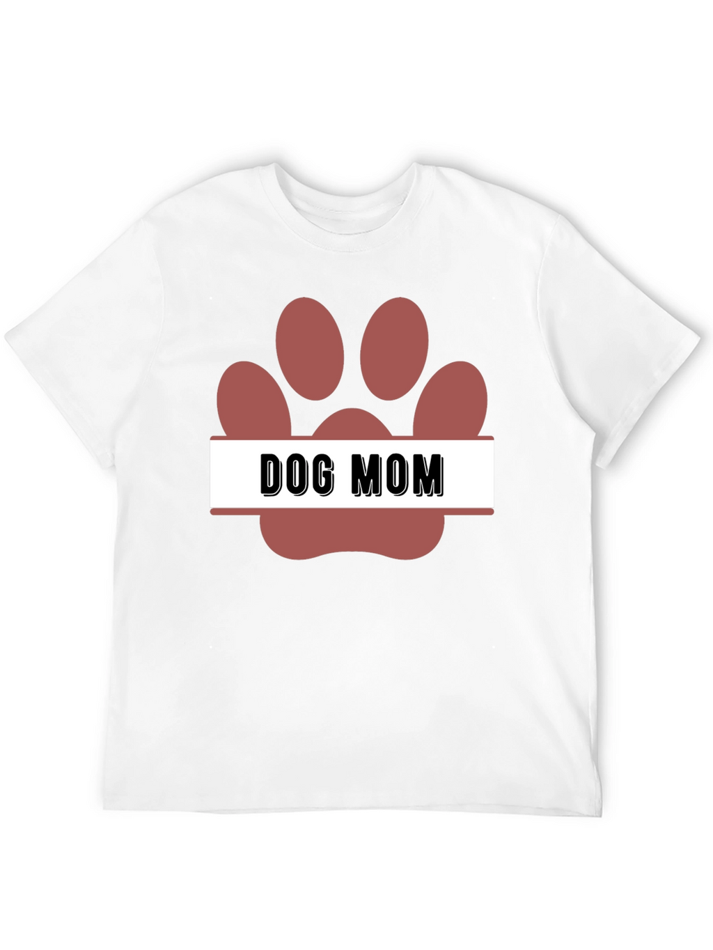 Dog Mom Paw Print T-Shirt