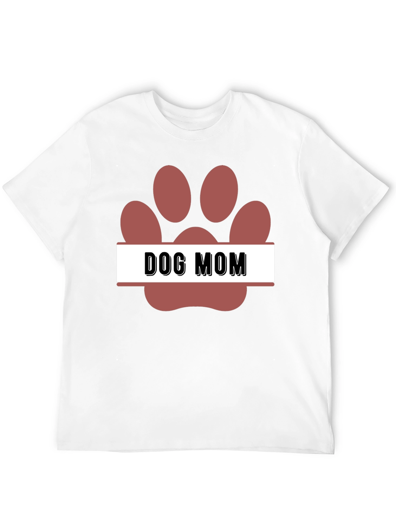 Dog Mom Paw Print T-Shirt