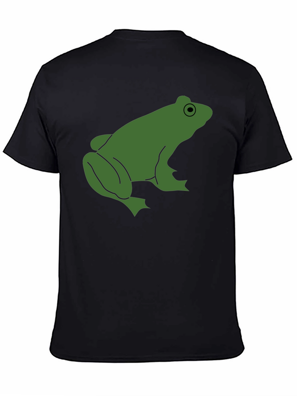 Frog Graphic Tee - Black Cotton T-Shirt