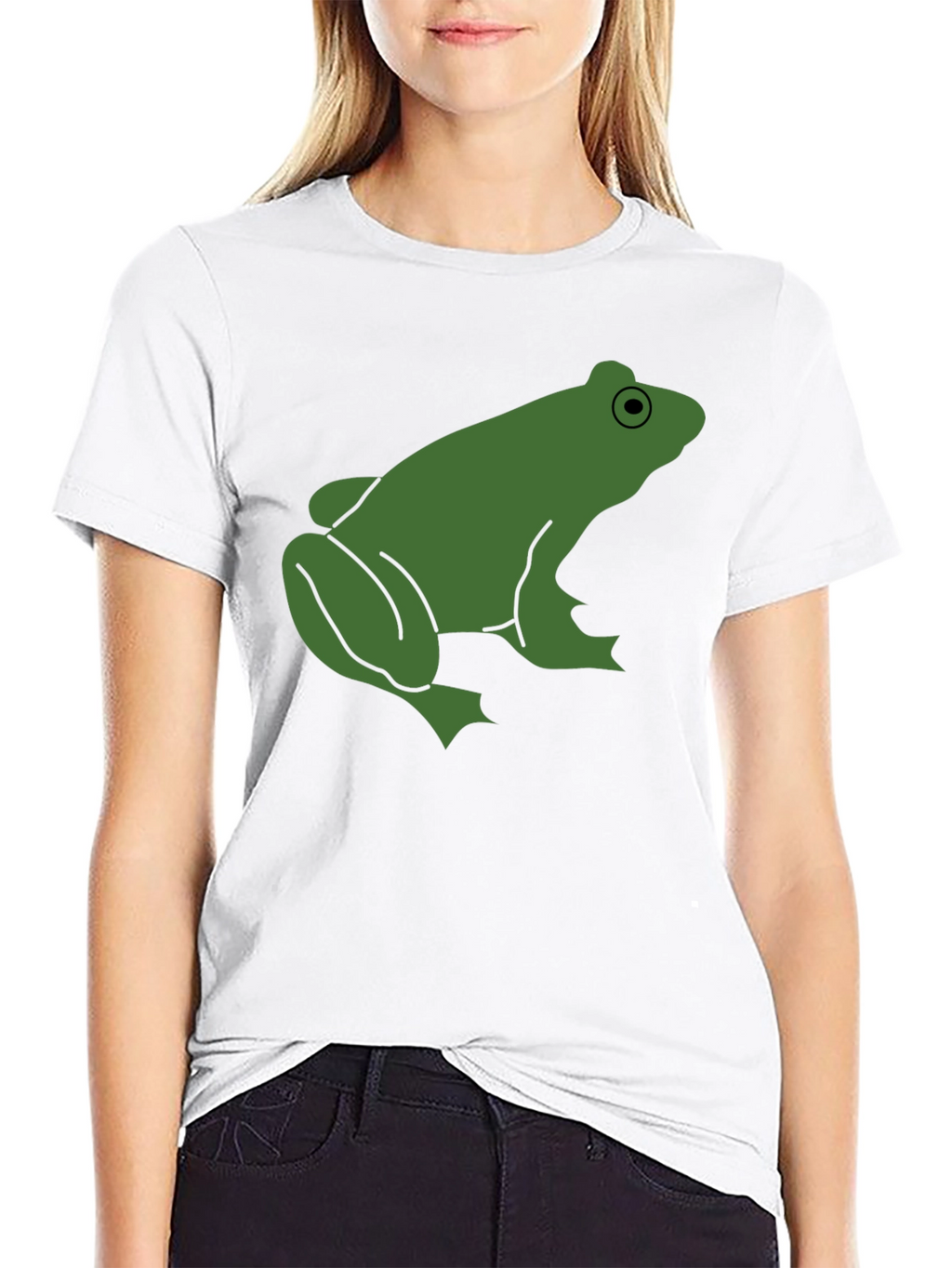 Frog Graphic Tee - Black Cotton T-Shirt