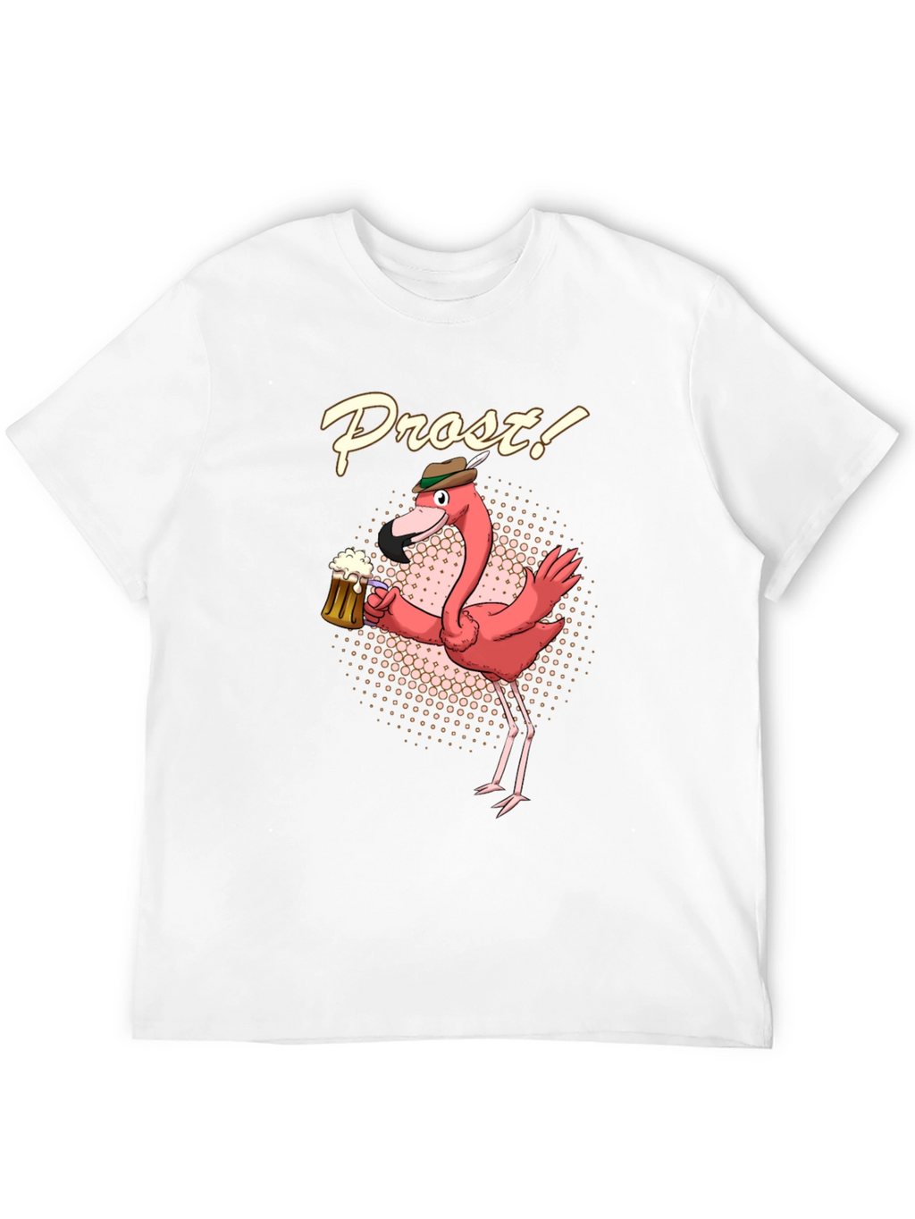 Funny Flamingo Prost Beer T-Shirt