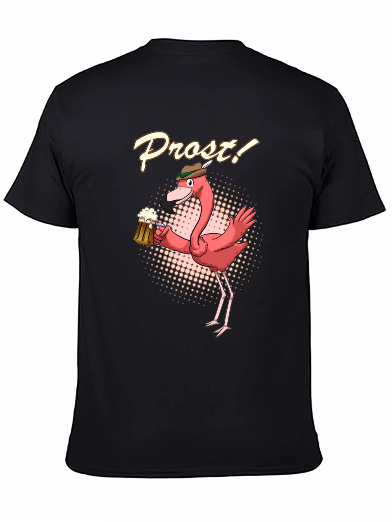 Funny Flamingo Prost Beer T-Shirt