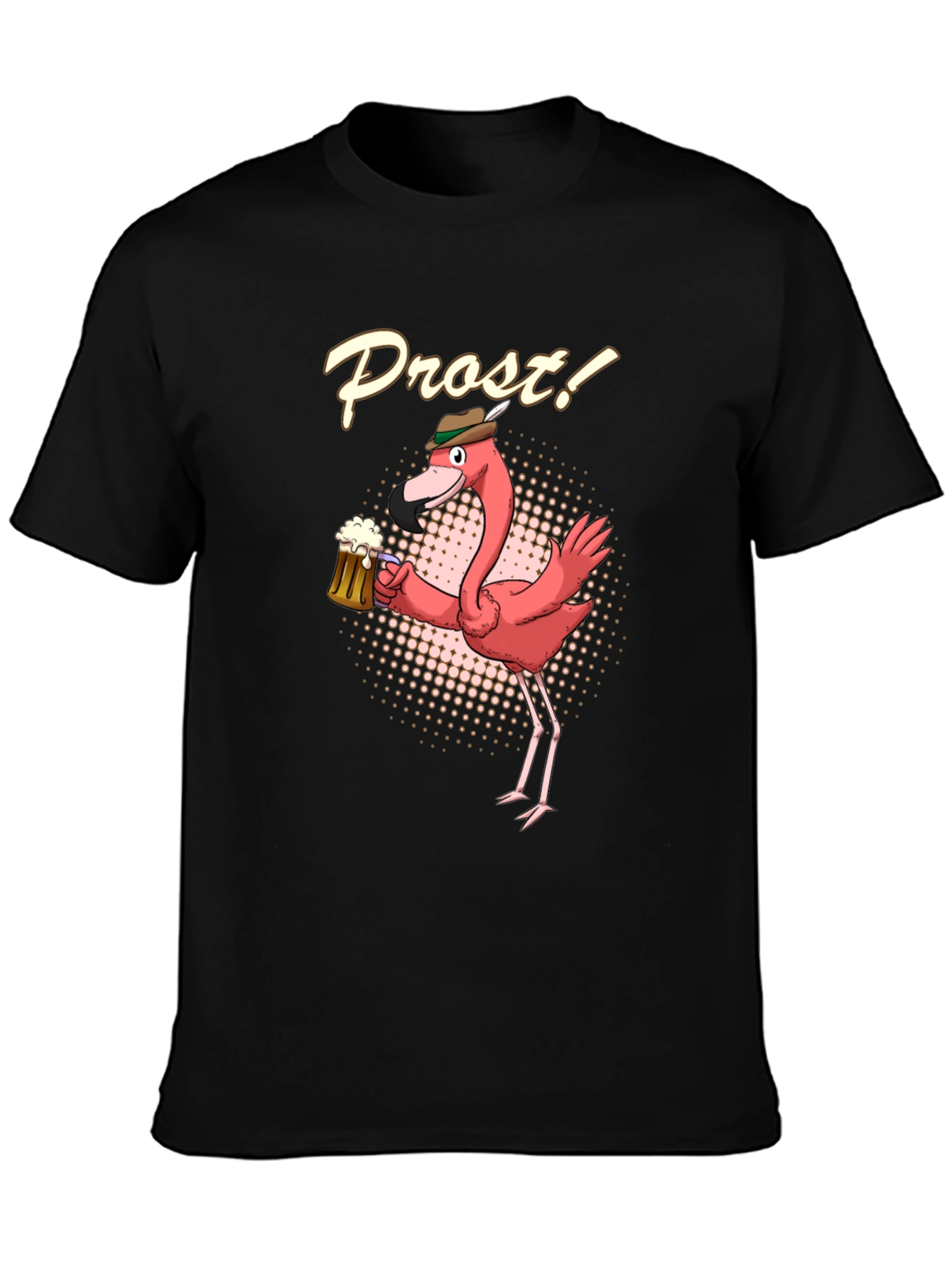 Funny Flamingo Prost Beer T-Shirt