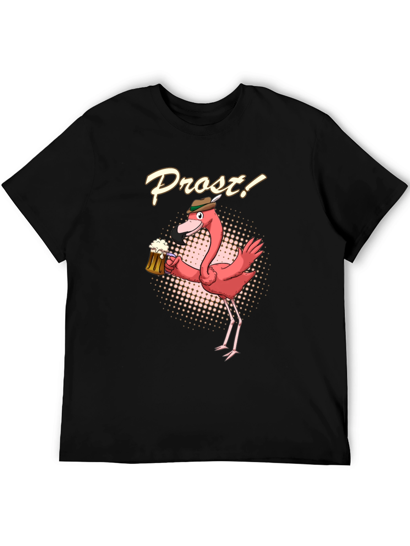Funny Flamingo Prost Beer T-Shirt