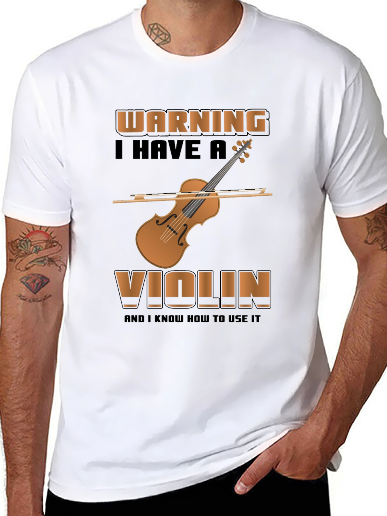 Warning Violin T-Shirt