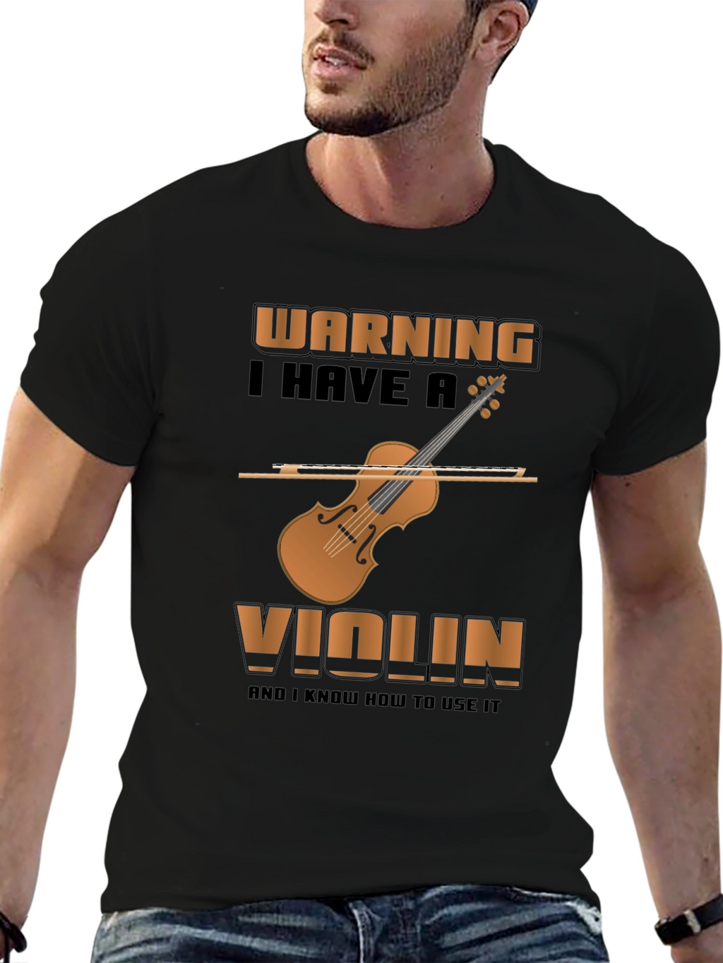 Warning Violin T-Shirt