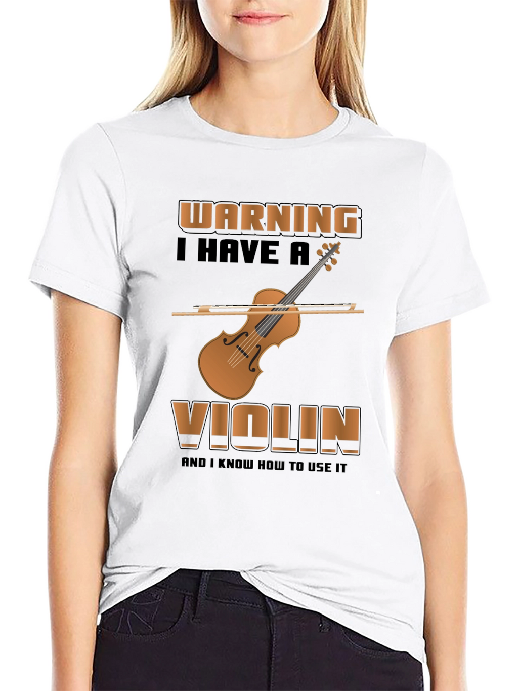 Warning Violin T-Shirt