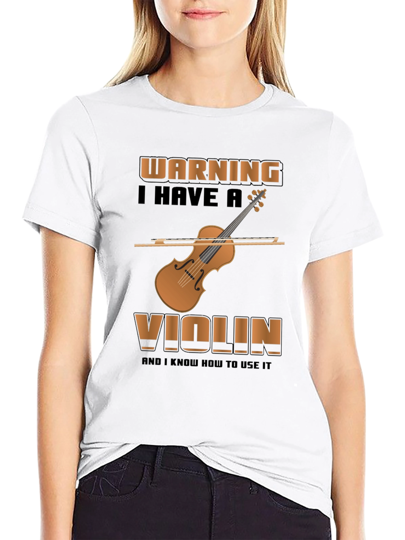 Warning Violin T-Shirt