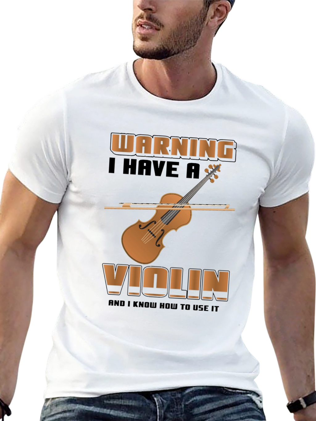 Warning Violin T-Shirt