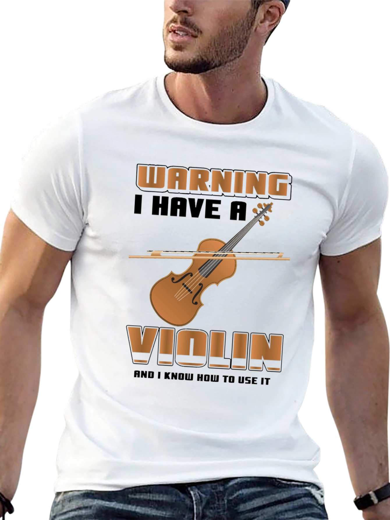 Warning Violin T-Shirt