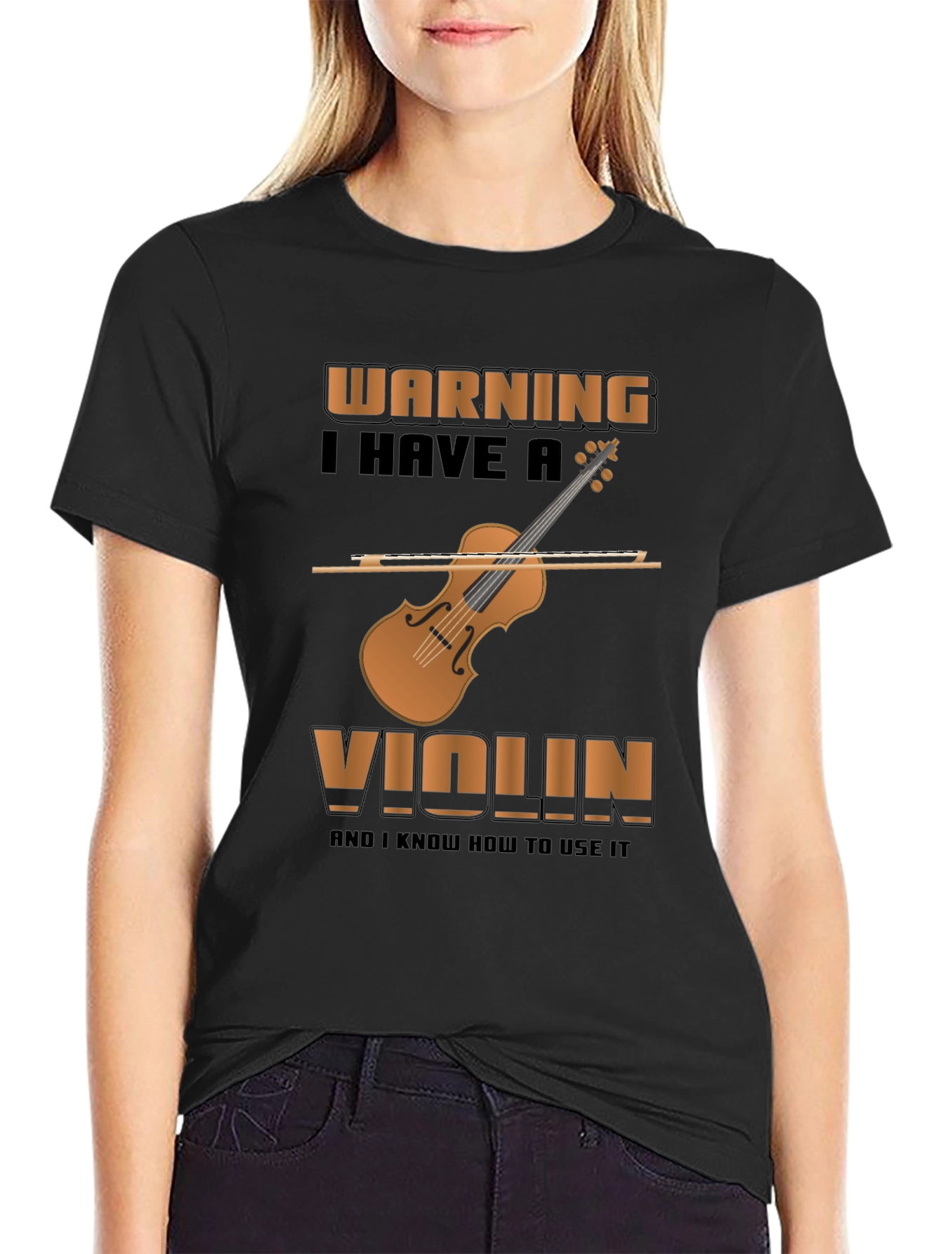 Warning Violin T-Shirt