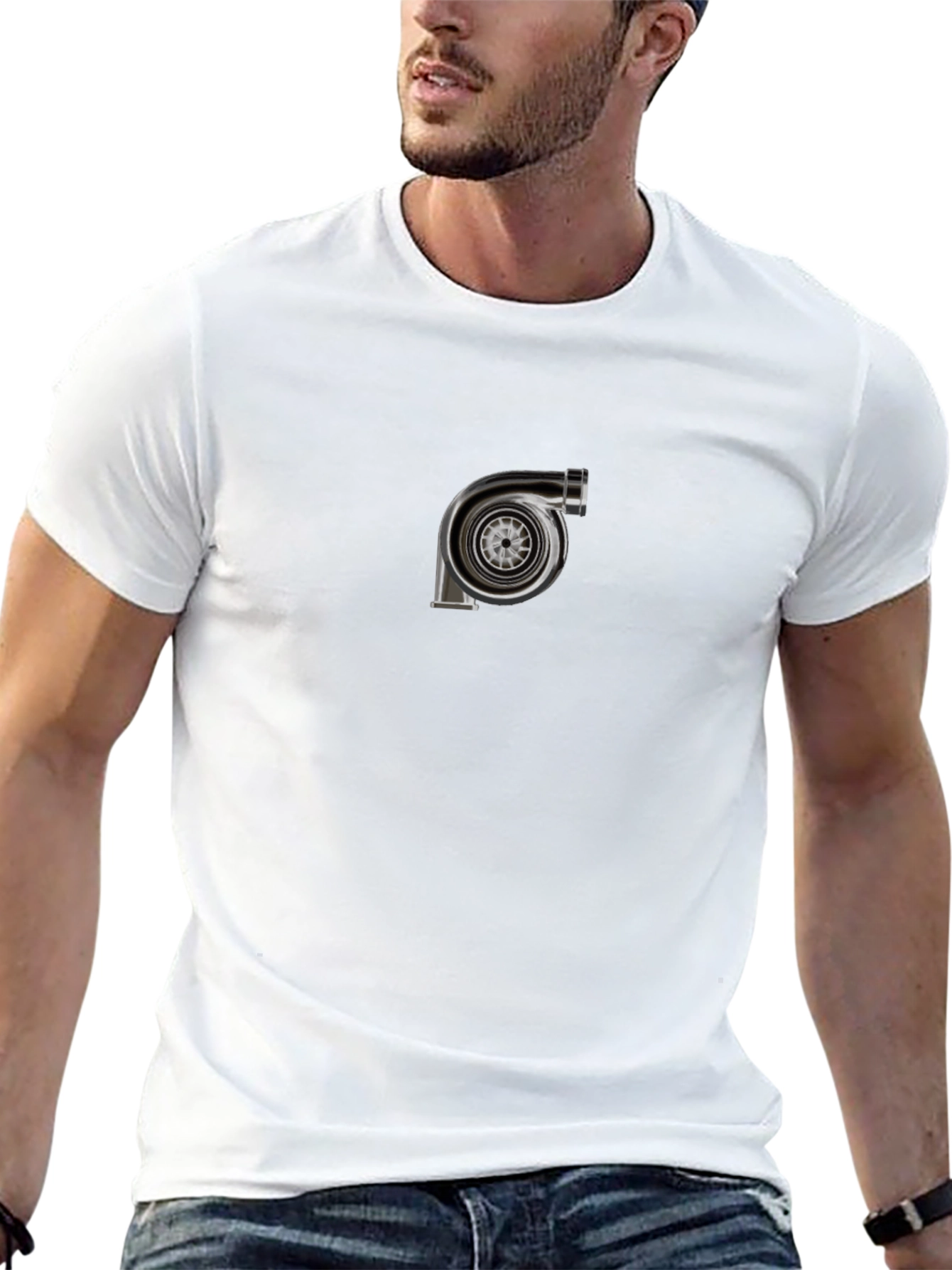 Turbo Graphic Tee - Black Cotton Blend