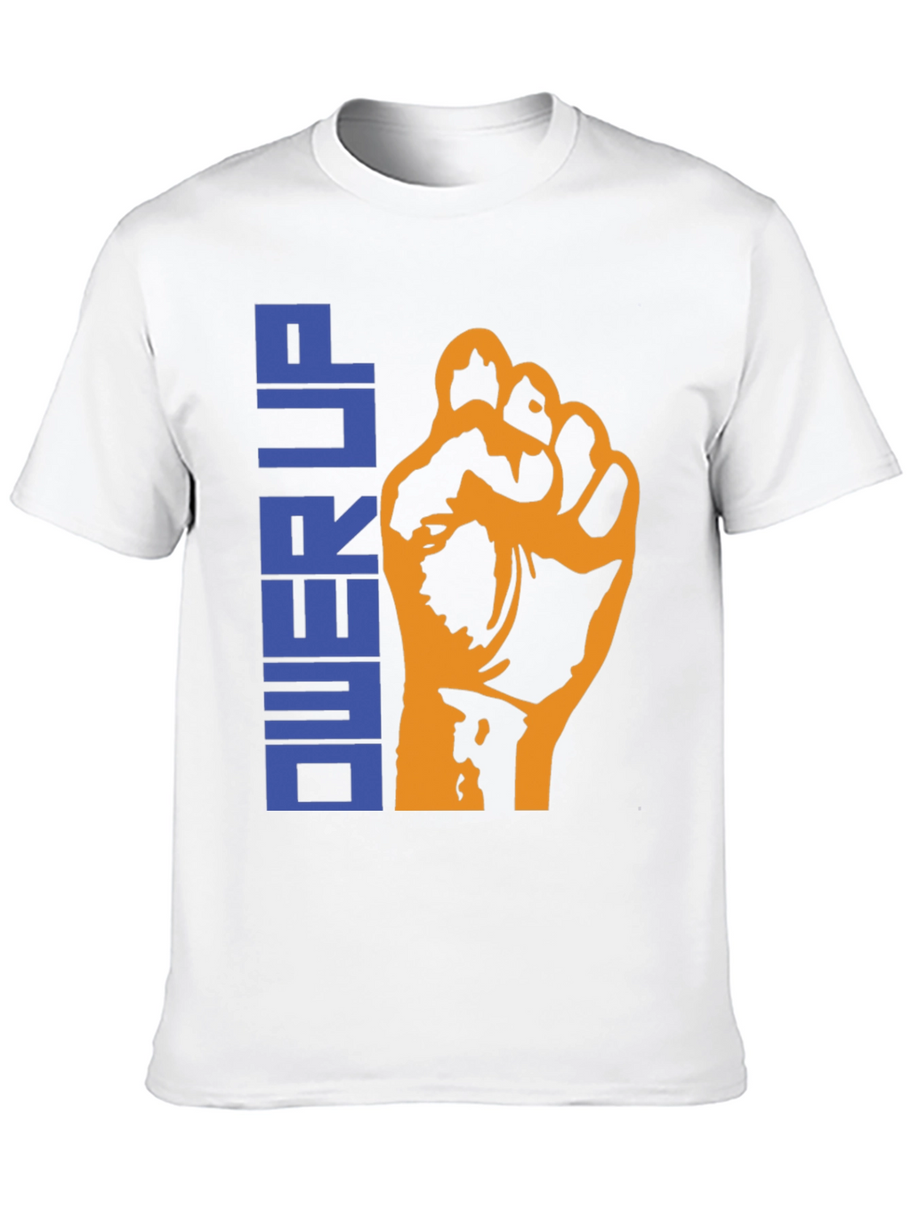Power Up Graphic Tee - Black Cotton T-Shirt