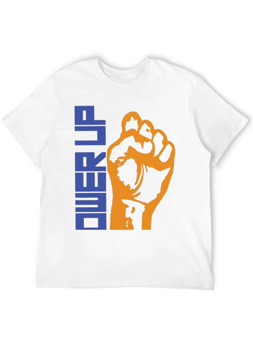 Power Up Graphic Tee - Black Cotton T-Shirt