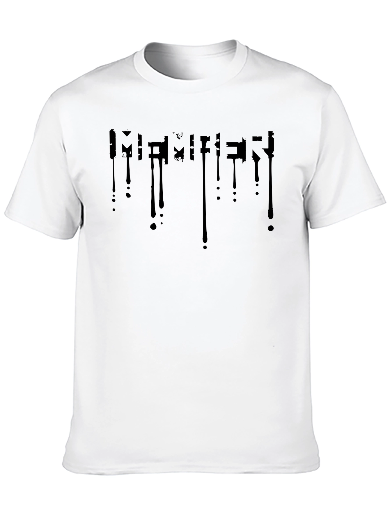 Modern Black Drip Design T-Shirt