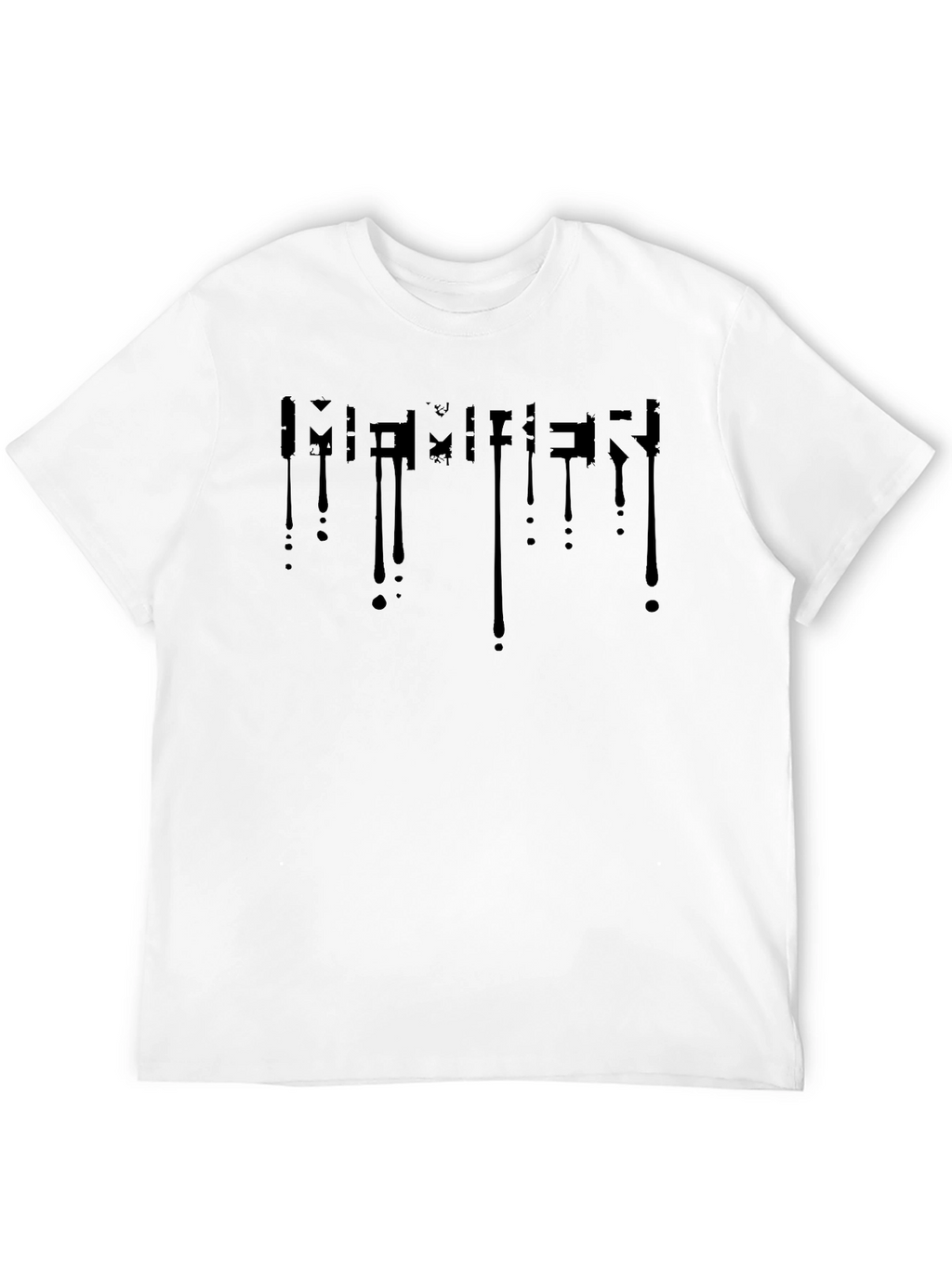 Modern Black Drip Design T-Shirt