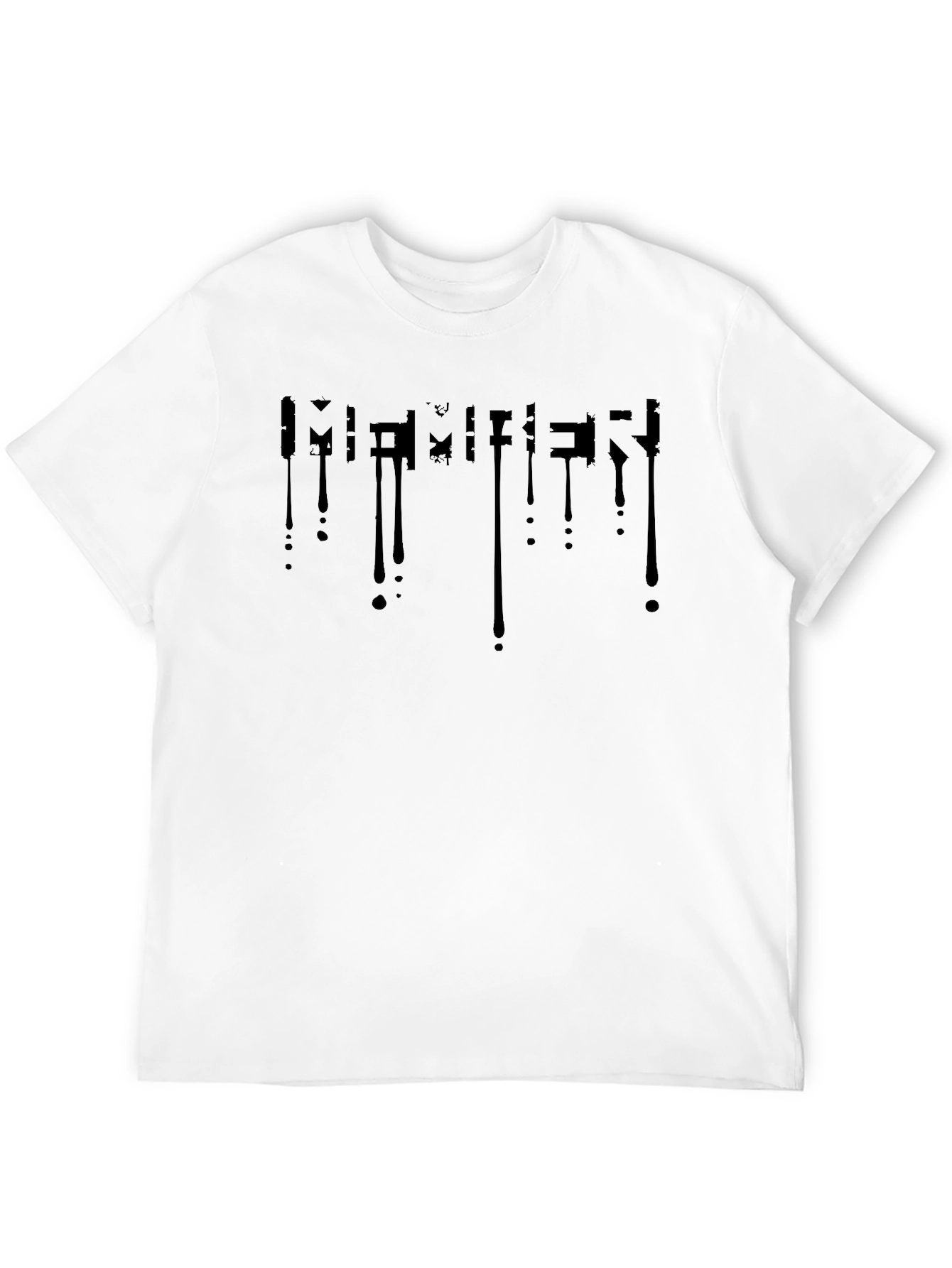 Modern Black Drip Design T-Shirt