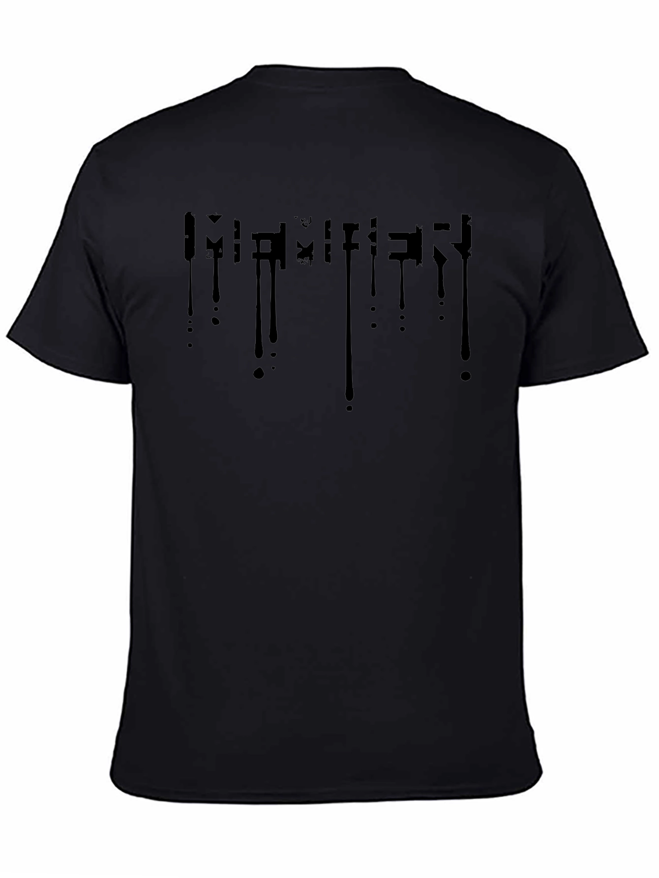Modern Black Drip Design T-Shirt