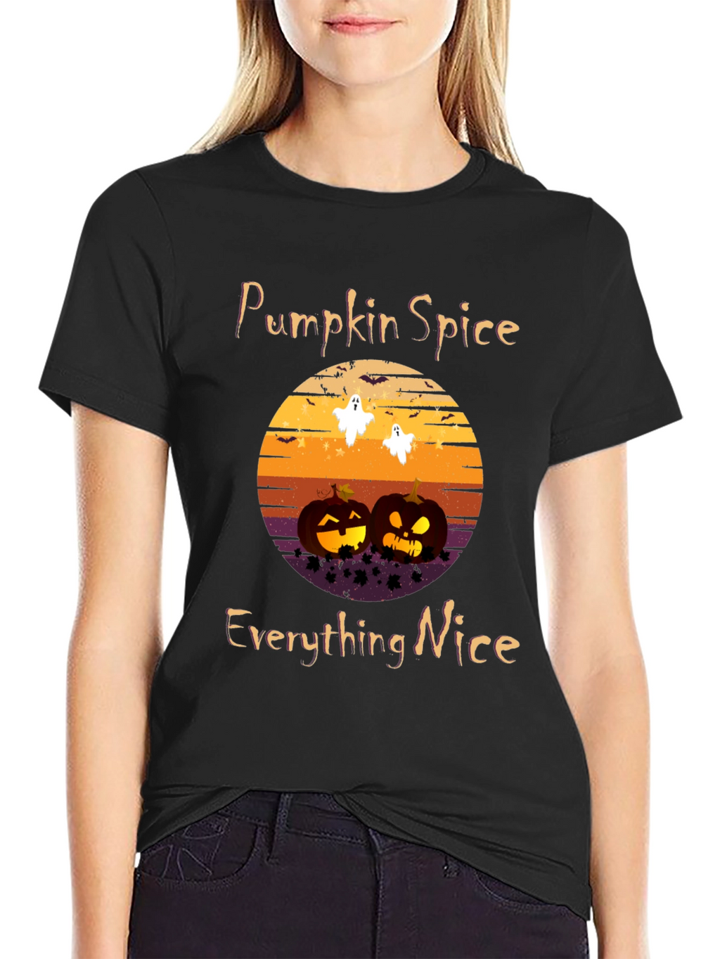 Pumpkin Spice Everything Nice Halloween T-Shirt