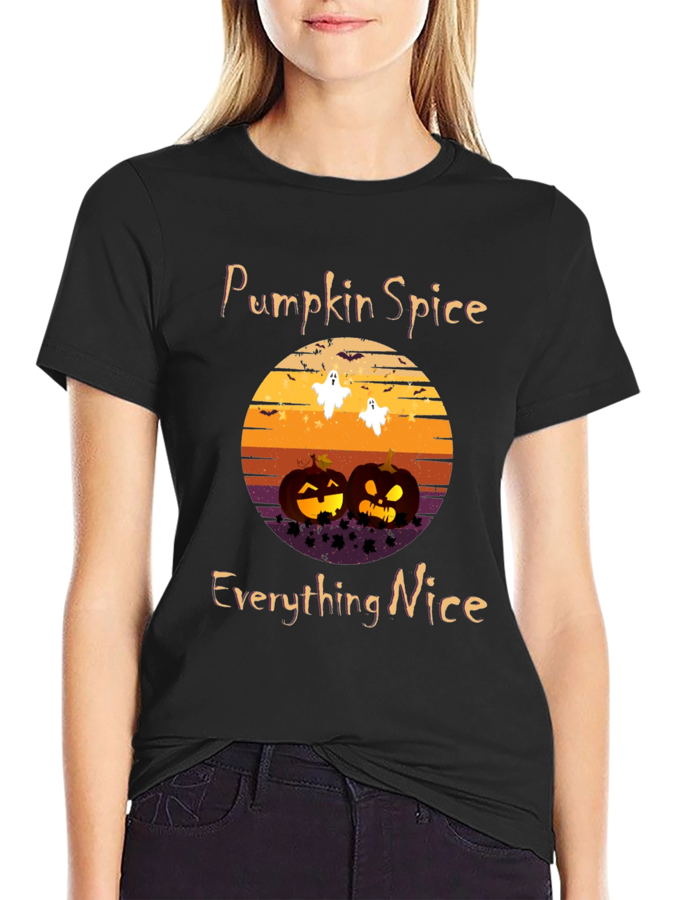 Pumpkin Spice Everything Nice Halloween T-Shirt
