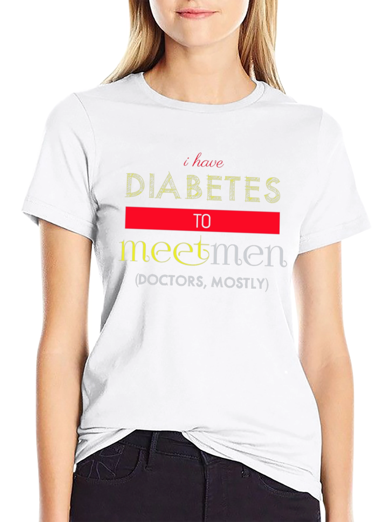Funny Diabetes Meet Men T-Shirt