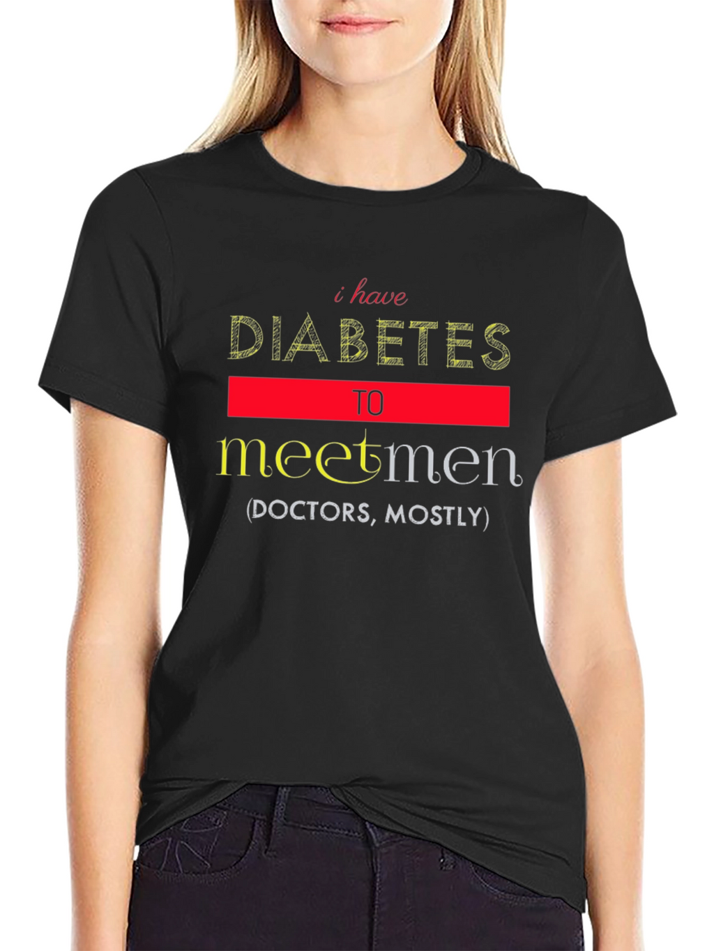 Funny Diabetes Meet Men T-Shirt