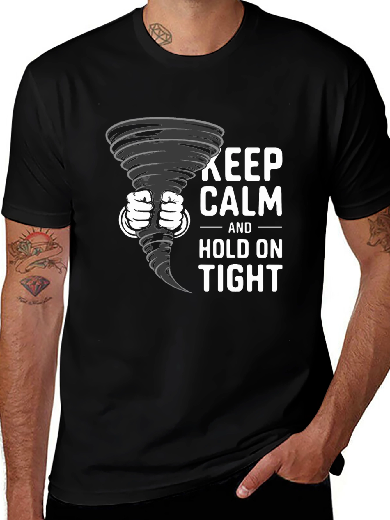 Keep Calm Tornado T-Shirt: Hold On Tight!