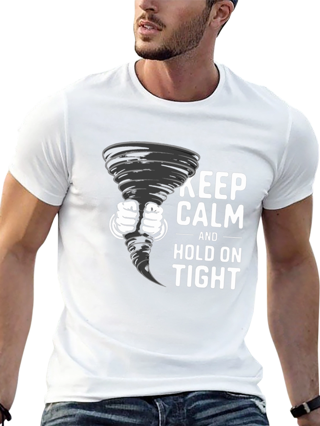 Keep Calm Tornado T-Shirt: Hold On Tight!
