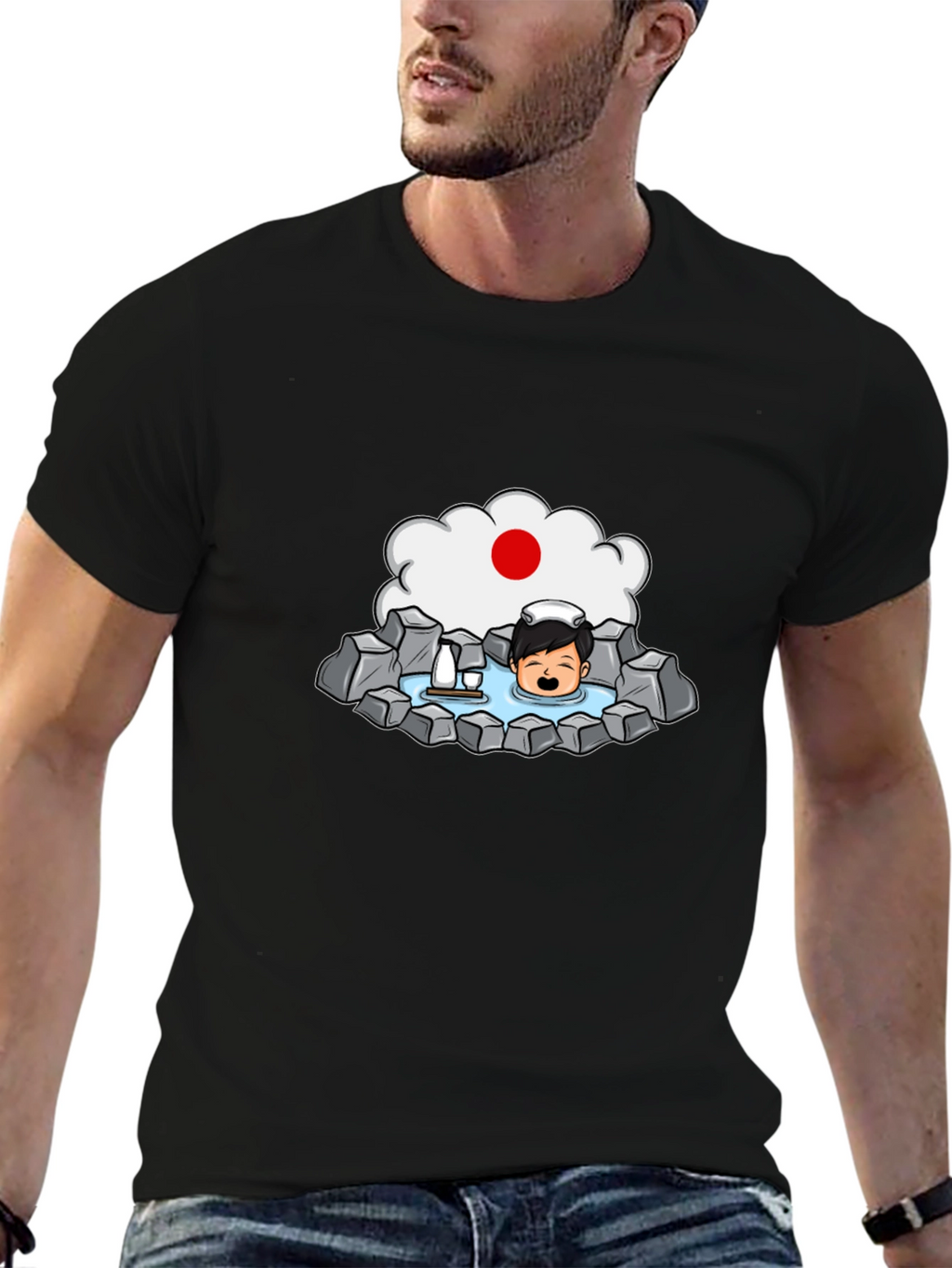 Japanese Onsen T-Shirt - Relaxing Bath Tee
