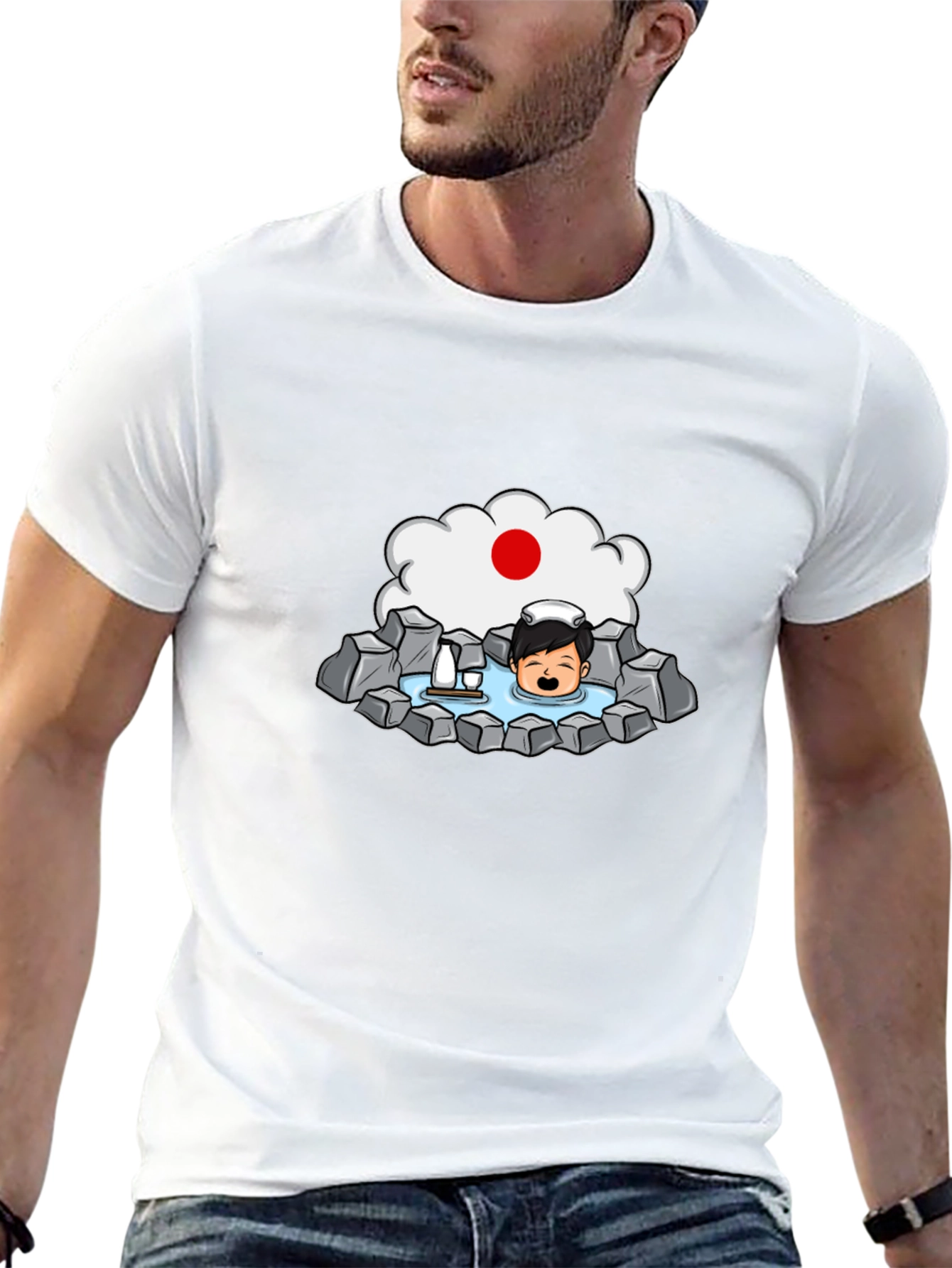 Japanese Onsen T-Shirt - Relaxing Bath Tee