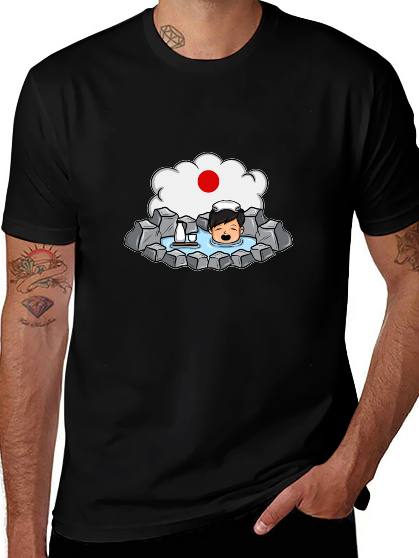Japanese Onsen T-Shirt - Relaxing Bath Tee