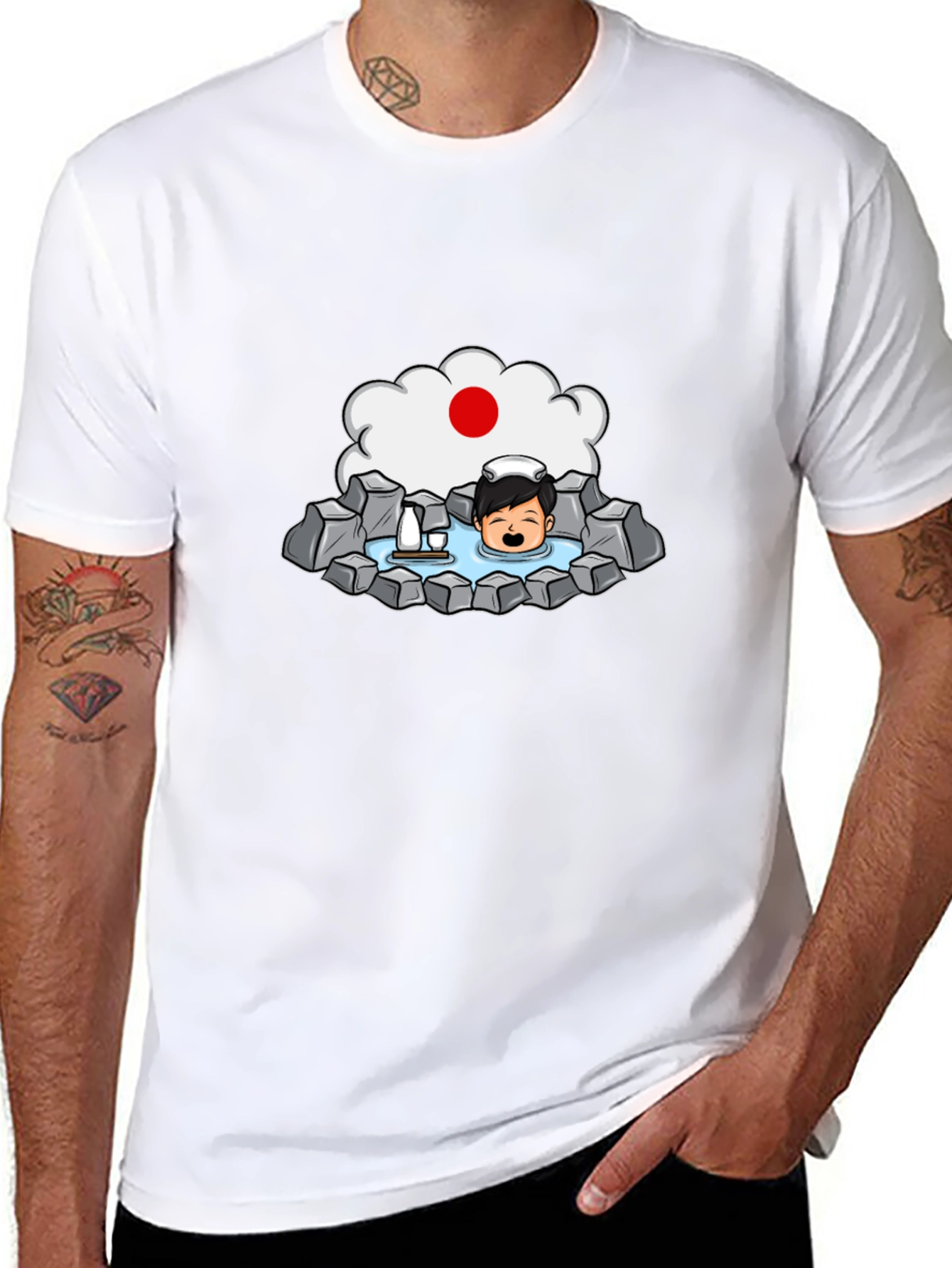 Japanese Onsen T-Shirt - Relaxing Bath Tee