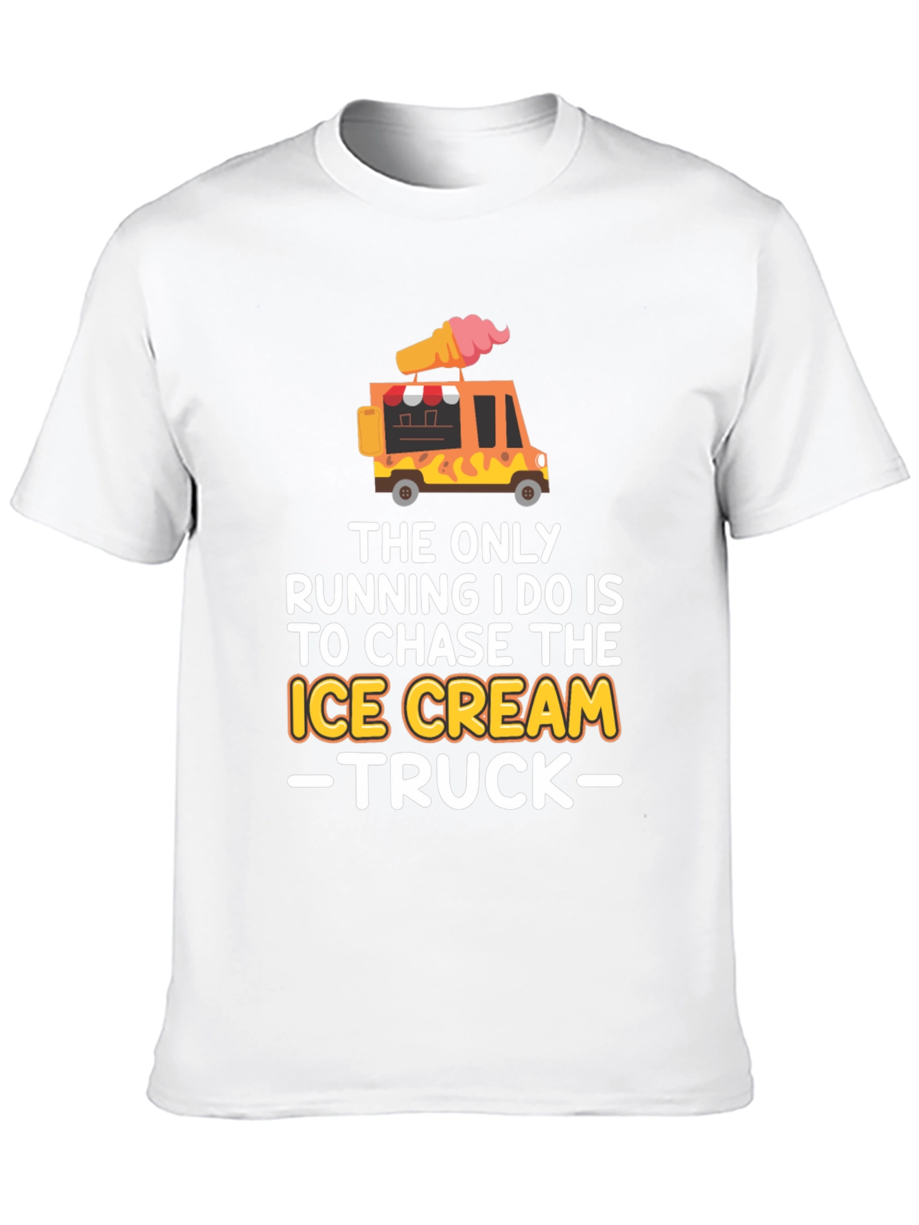 Ice Cream Truck Chaser T-Shirt Funny Novelty Tee