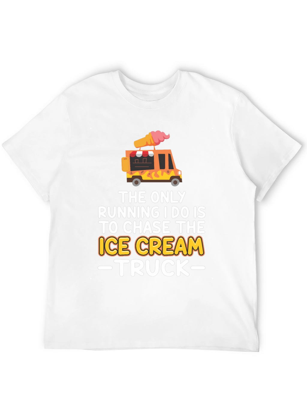 Ice Cream Truck Chaser T-Shirt Funny Novelty Tee