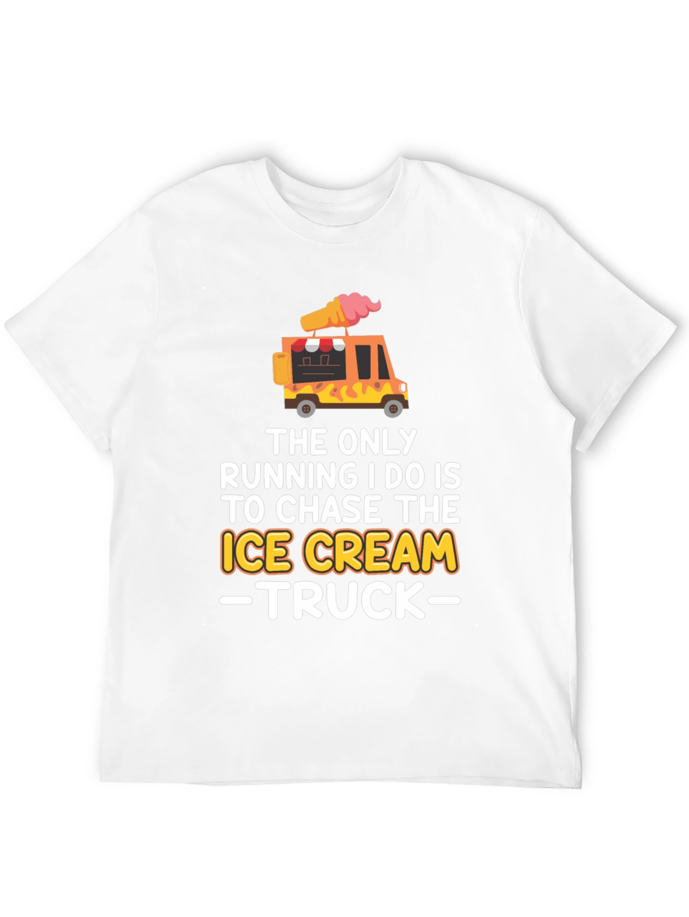 Ice Cream Truck Chaser T-Shirt Funny Novelty Tee