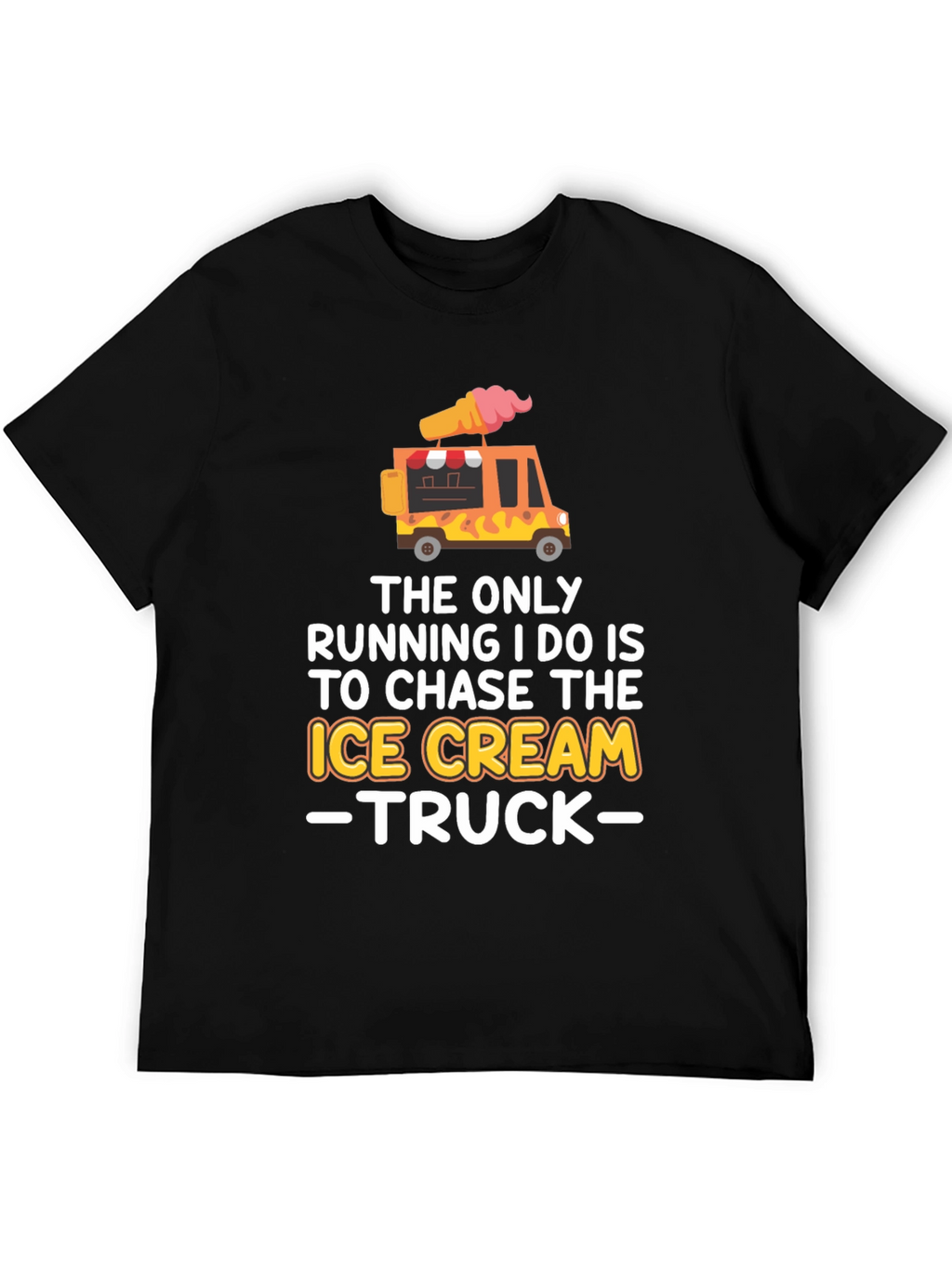 Ice Cream Truck Chaser T-Shirt Funny Novelty Tee