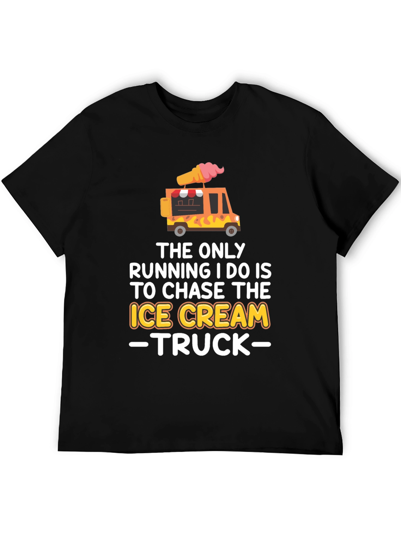 Ice Cream Truck Chaser T-Shirt Funny Novelty Tee