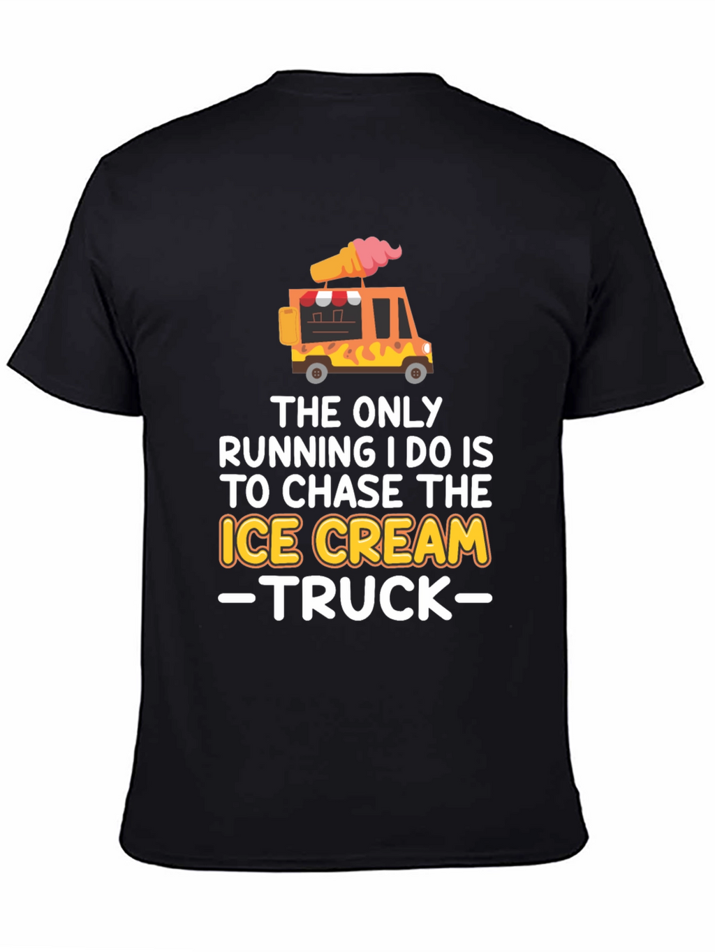 Ice Cream Truck Chaser T-Shirt Funny Novelty Tee