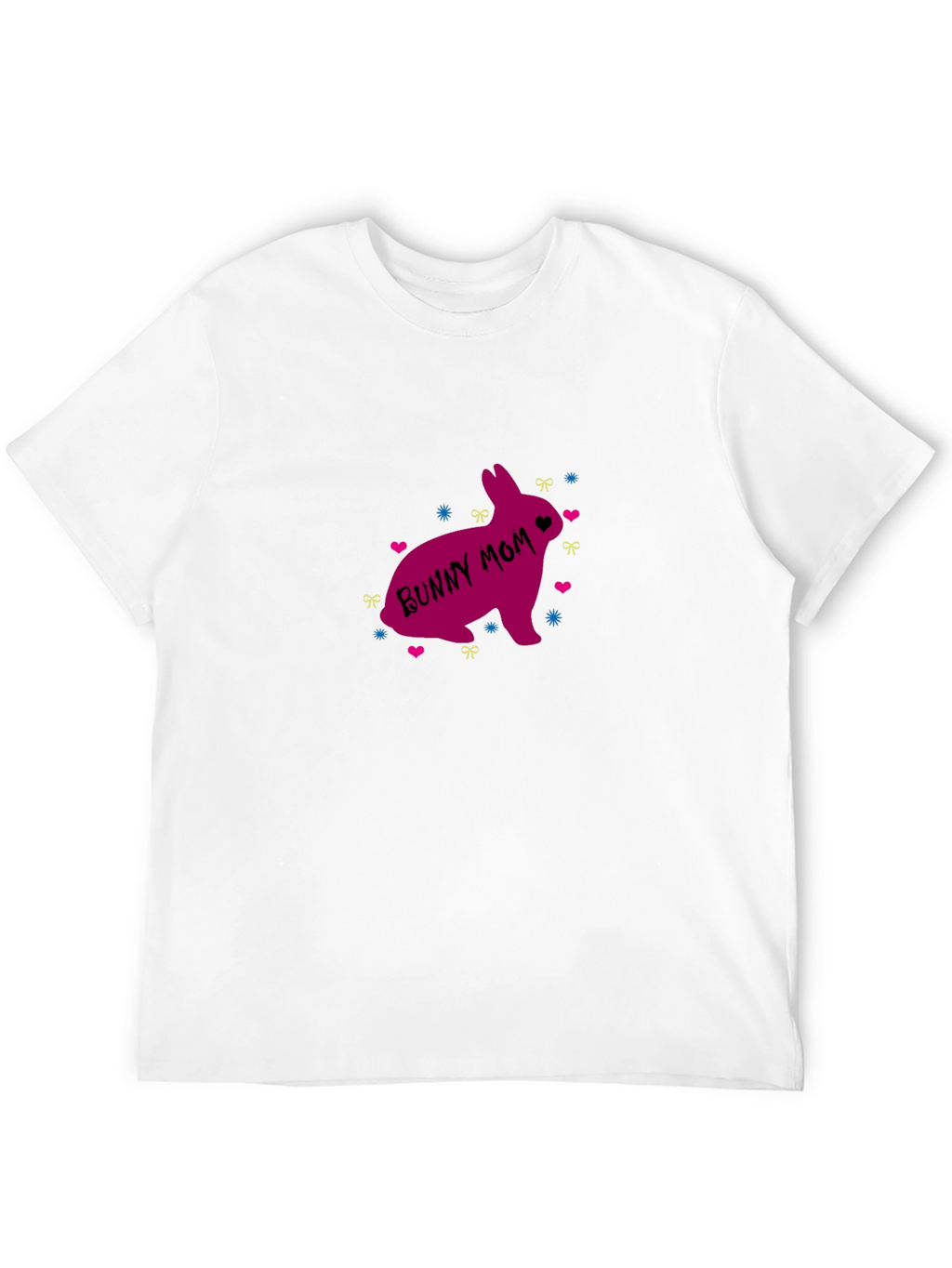 Bunny Mom Graphic T-Shirt - Cute Easter Apparel
