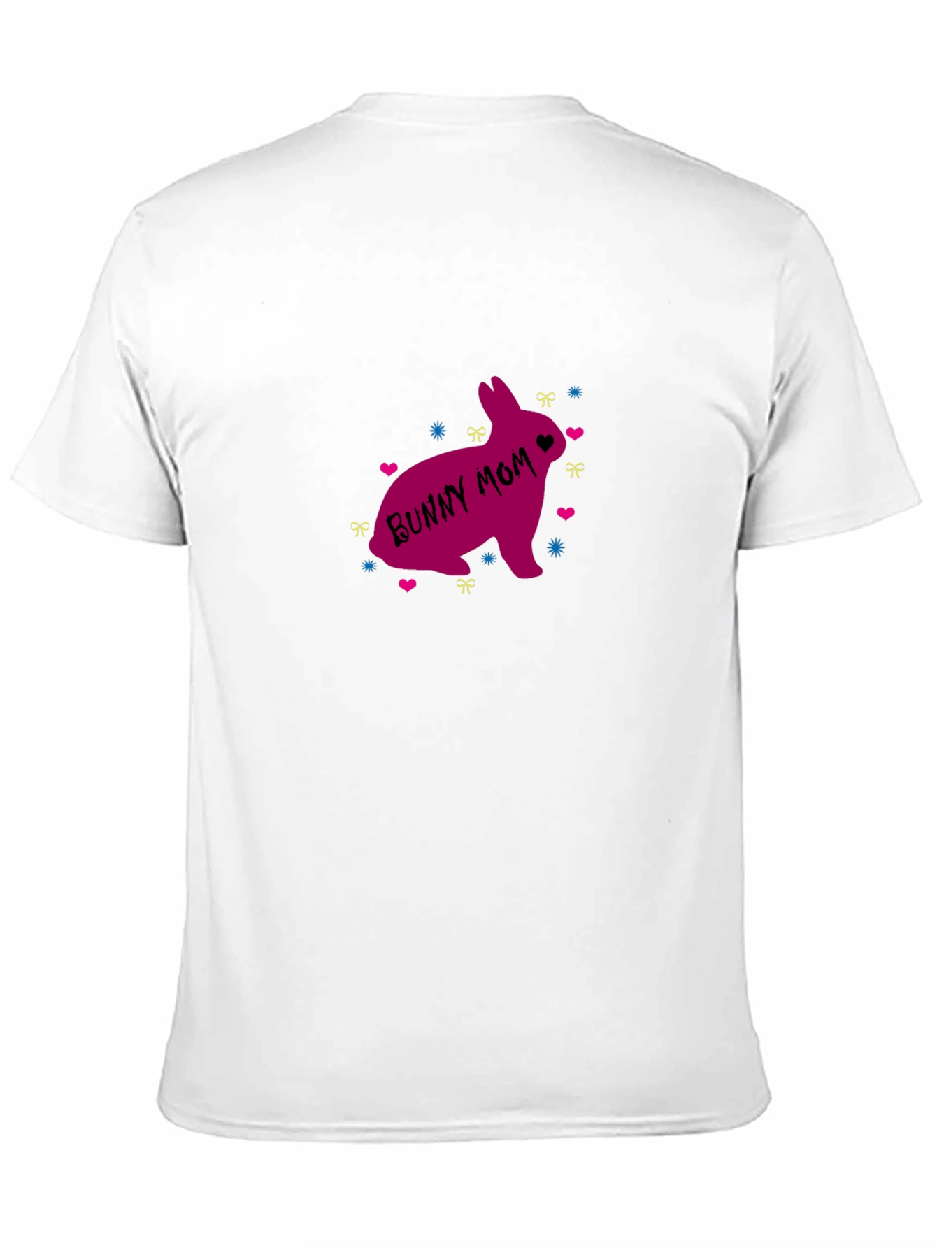 Bunny Mom Graphic T-Shirt - Cute Easter Apparel