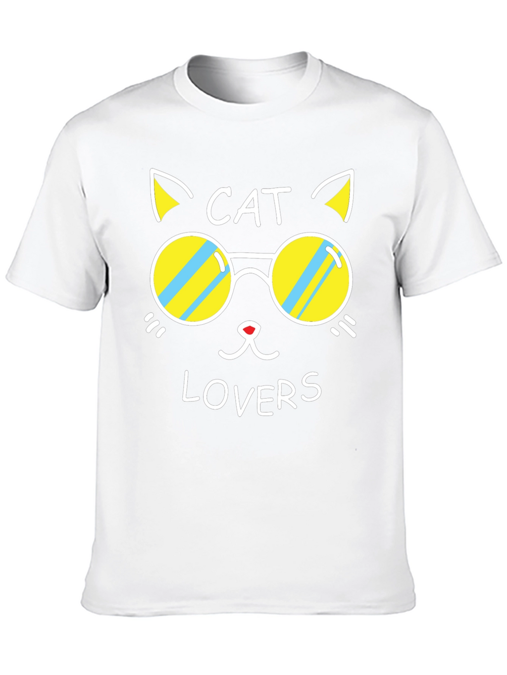 Cat Lovers Black Graphic Tee