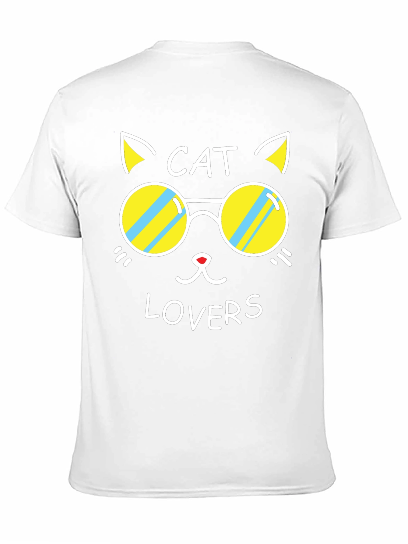 Cat Lovers Black Graphic Tee