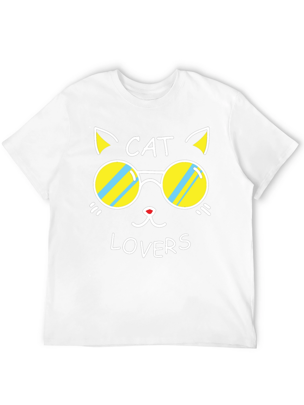 Cat Lovers Black Graphic Tee