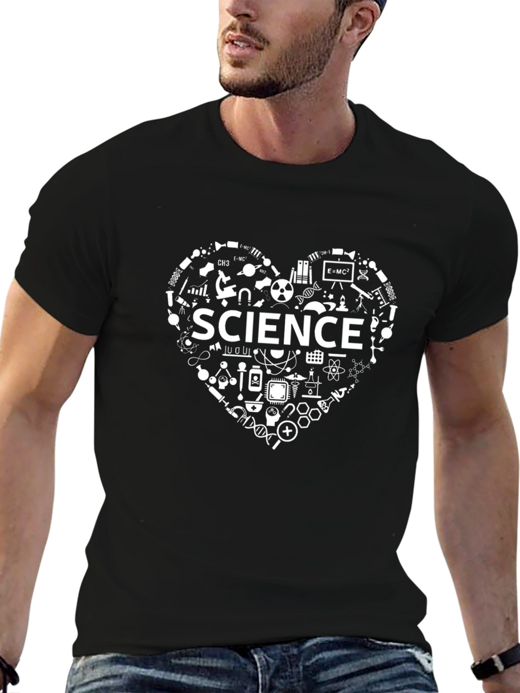 Science Heart T-Shirt - Geeky & Stylish