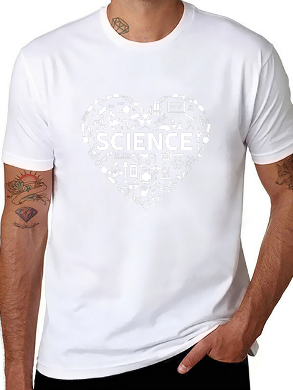 Science Heart T-Shirt - Geeky & Stylish