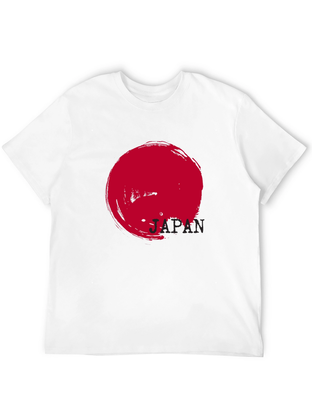 Japan Flag Graphic Black T-Shirt