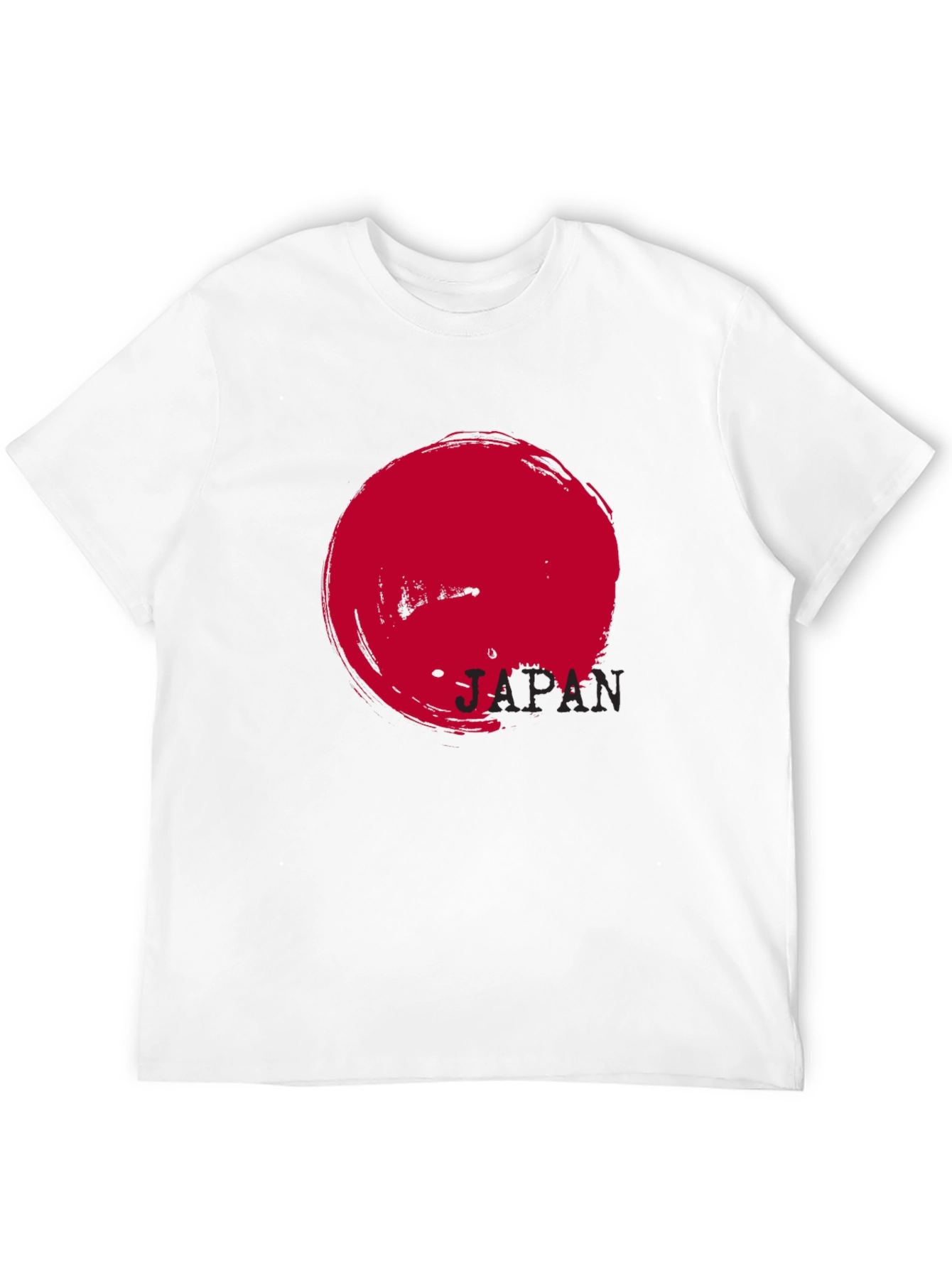 Japan Flag Graphic Black T-Shirt