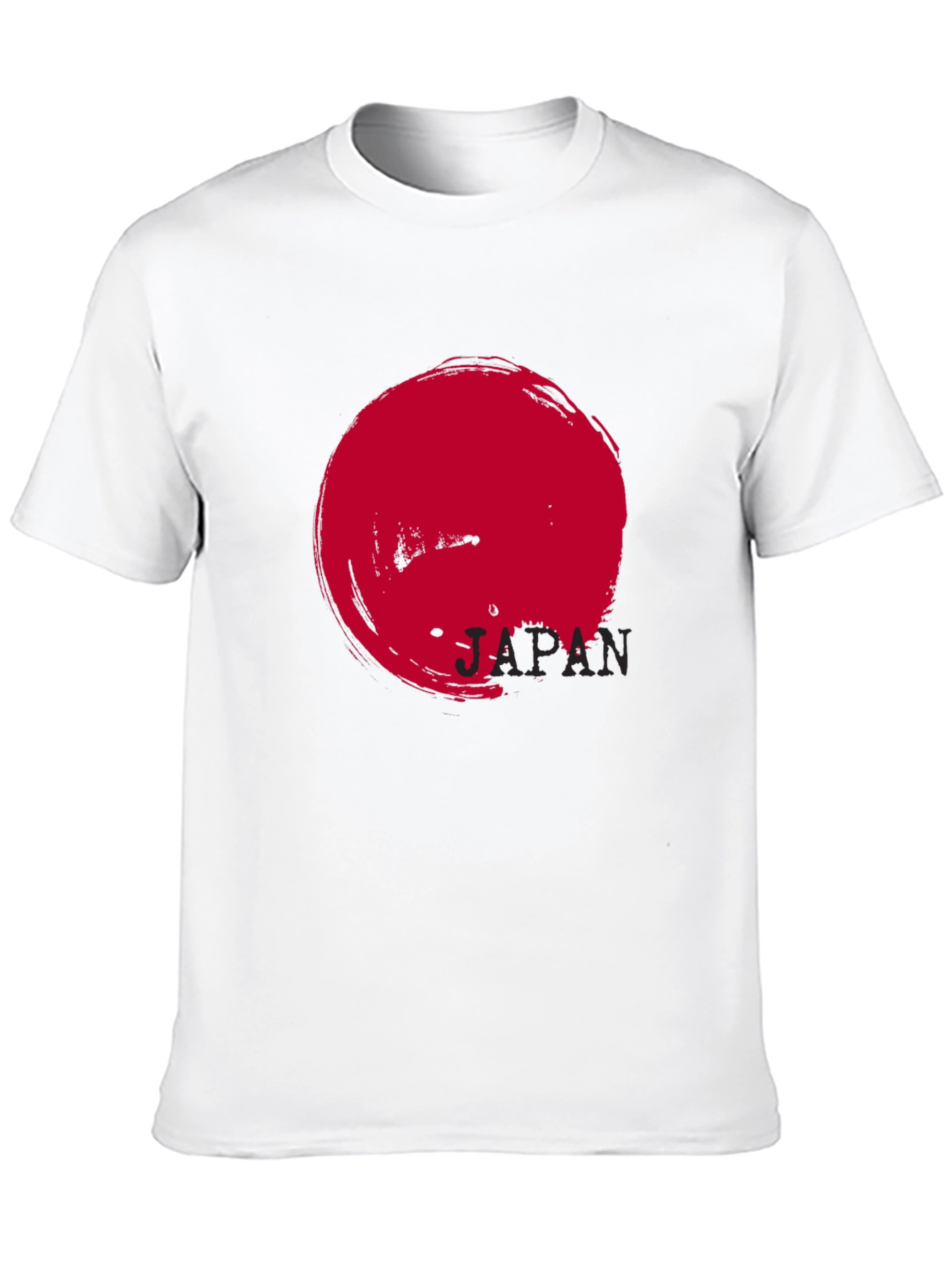 Japan Flag Graphic Black T-Shirt