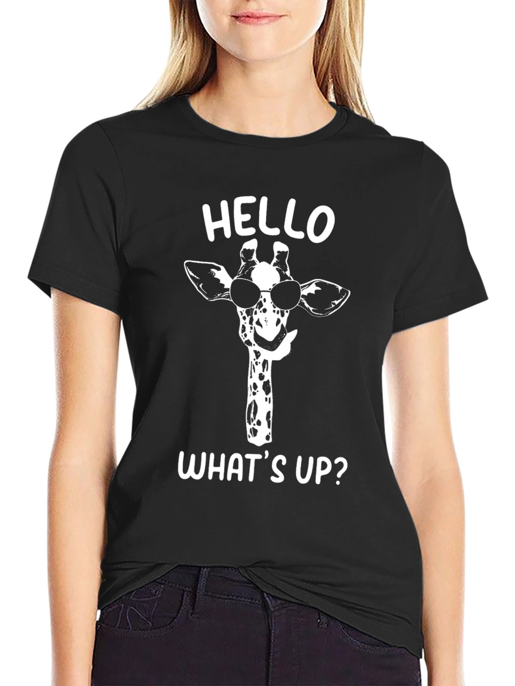 Cool Giraffe Graphic T-Shirt - Hello Whats Up?