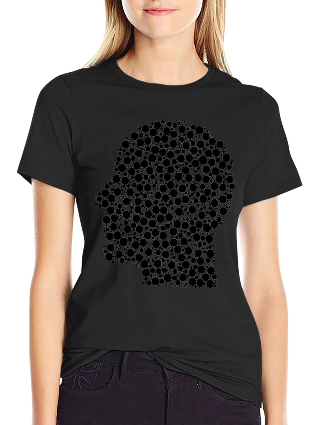 Abstract Head Silhouette Graphic Tee